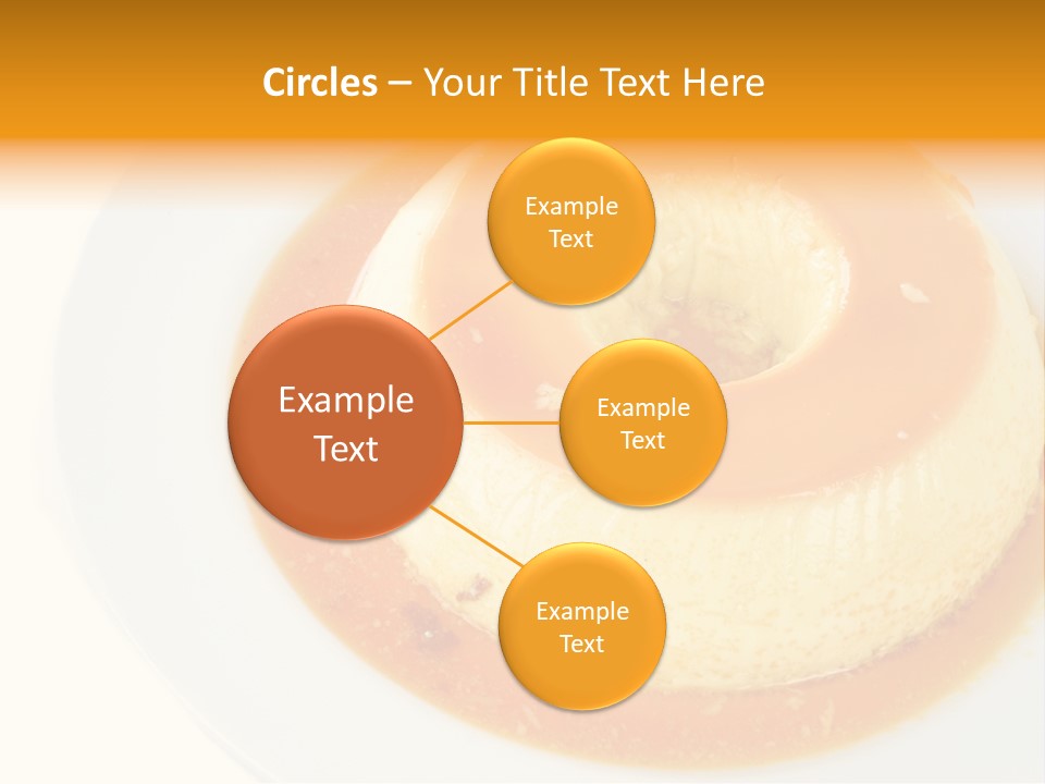 A White Plate Topped With A Pastry Covered In Orange Sauce PowerPoint Template