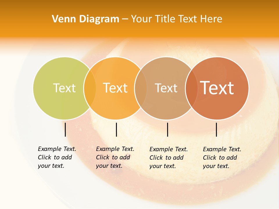 A White Plate Topped With A Pastry Covered In Orange Sauce PowerPoint Template