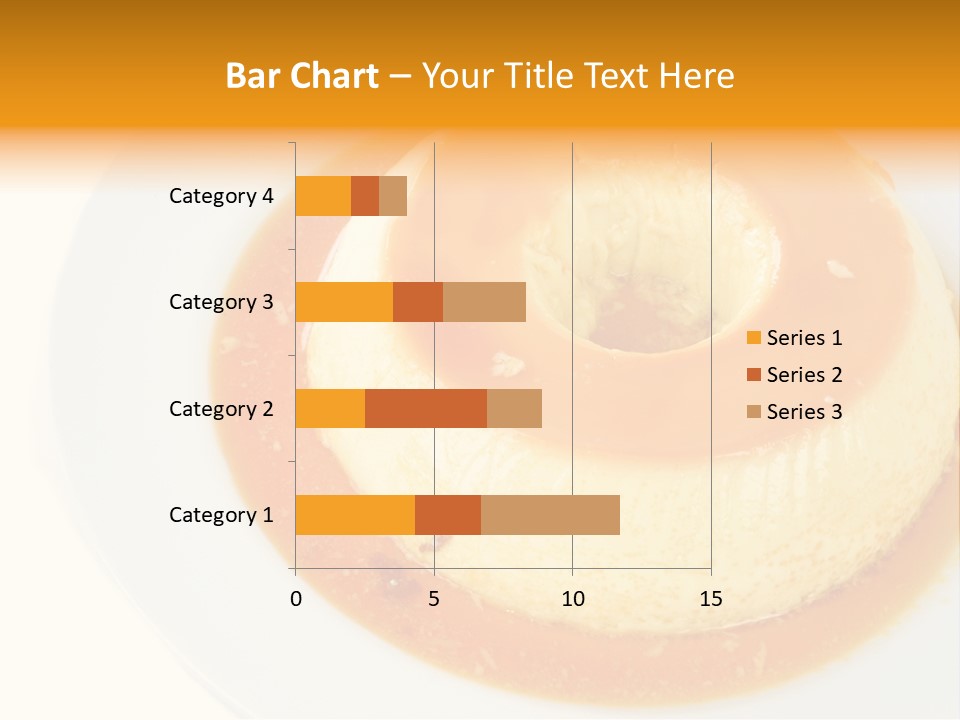 A White Plate Topped With A Pastry Covered In Orange Sauce PowerPoint Template