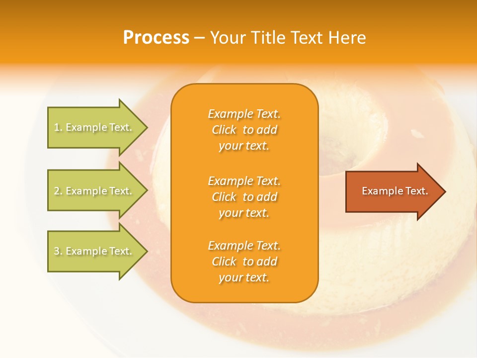 A White Plate Topped With A Pastry Covered In Orange Sauce PowerPoint Template