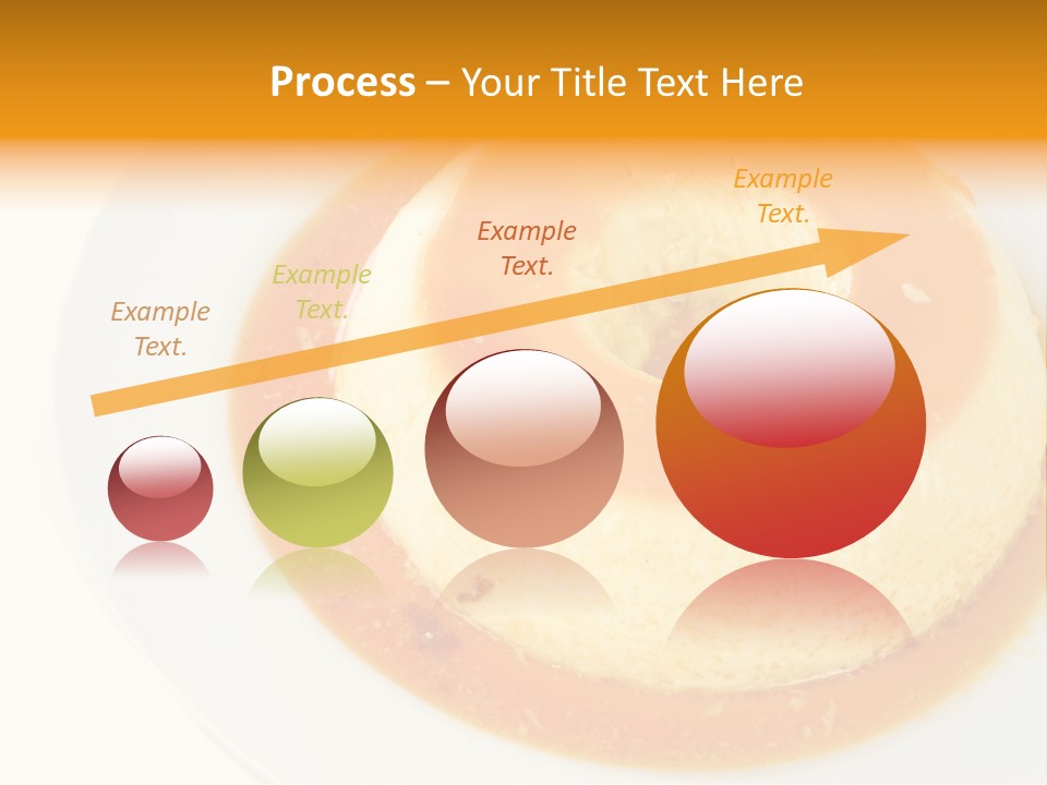 A White Plate Topped With A Pastry Covered In Orange Sauce PowerPoint Template