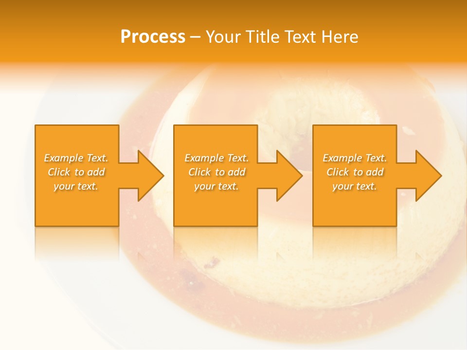 A White Plate Topped With A Pastry Covered In Orange Sauce PowerPoint Template