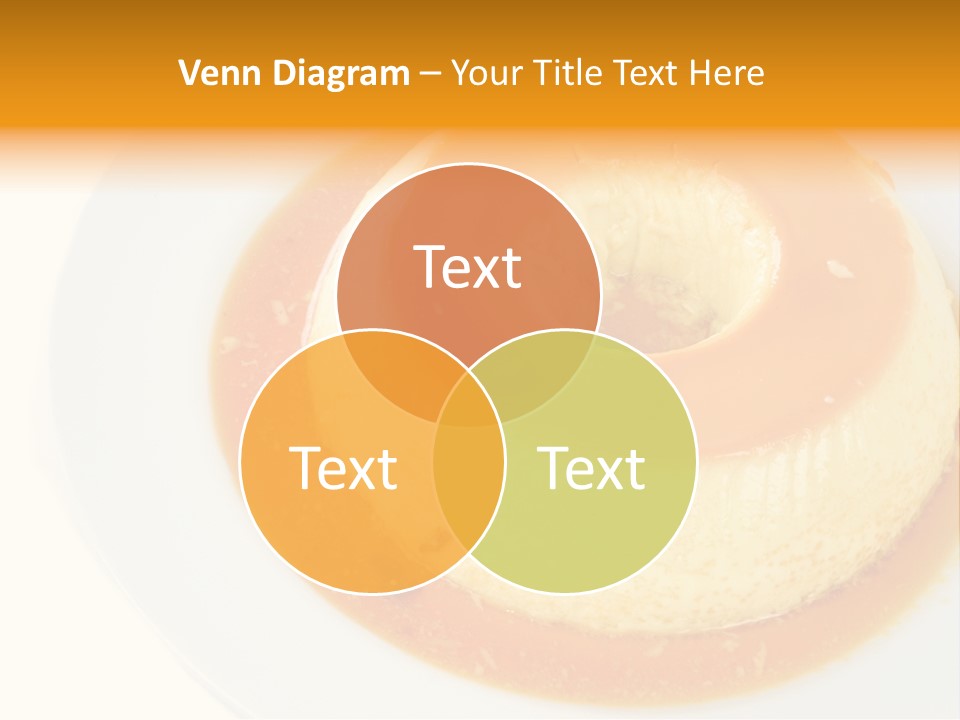 A White Plate Topped With A Pastry Covered In Orange Sauce PowerPoint Template