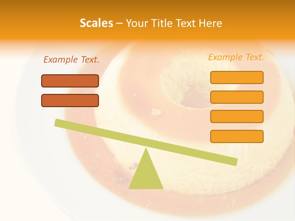 A White Plate Topped With A Pastry Covered In Orange Sauce PowerPoint Template