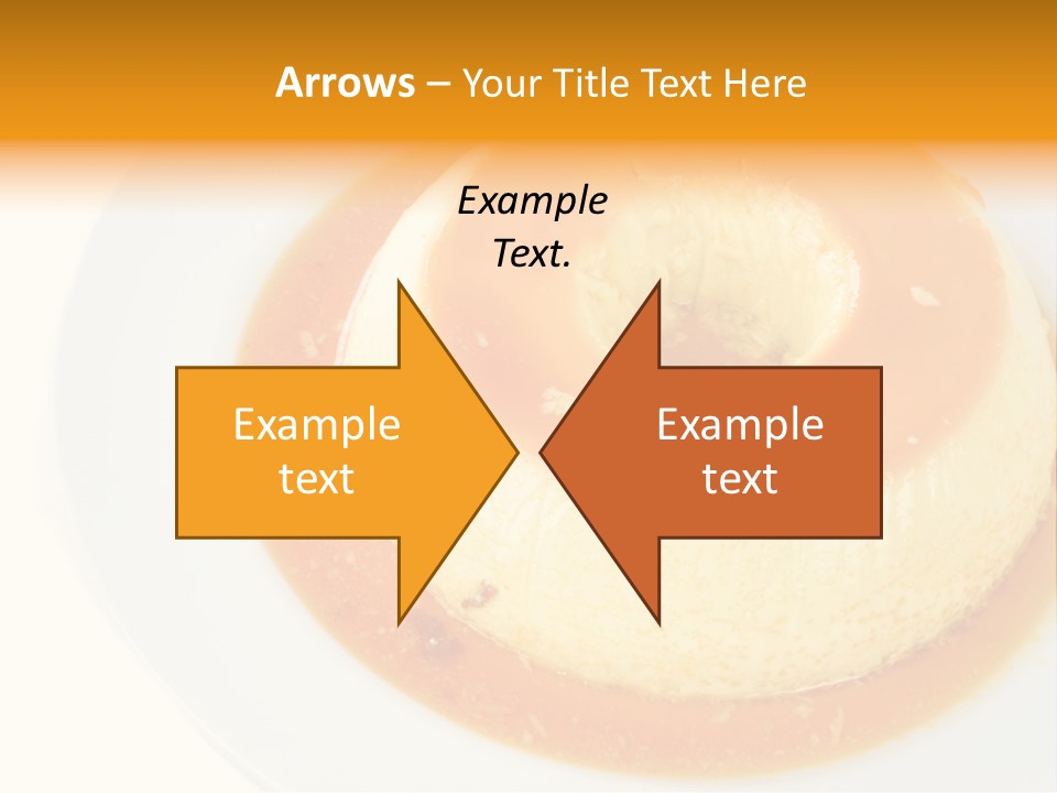 A White Plate Topped With A Pastry Covered In Orange Sauce PowerPoint Template