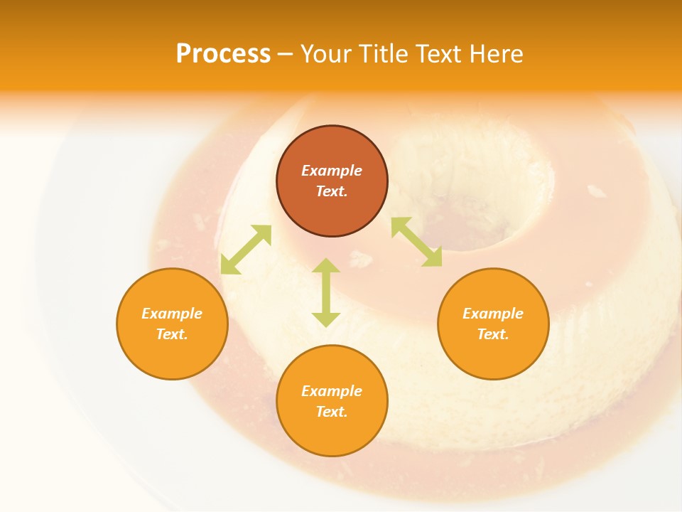 A White Plate Topped With A Pastry Covered In Orange Sauce PowerPoint Template