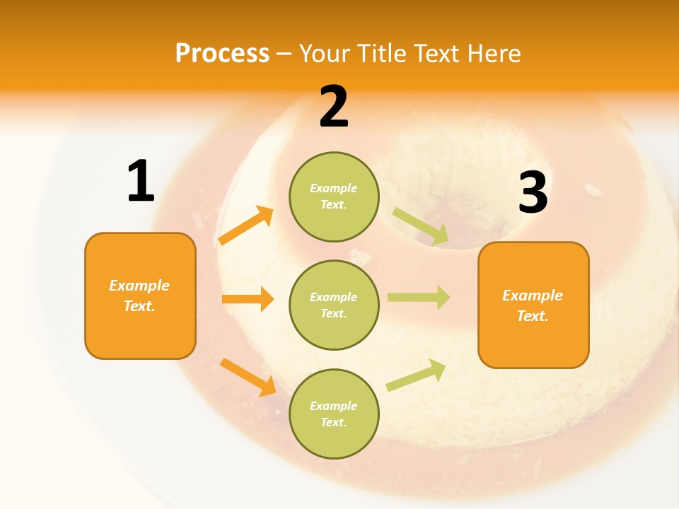 A White Plate Topped With A Pastry Covered In Orange Sauce PowerPoint Template