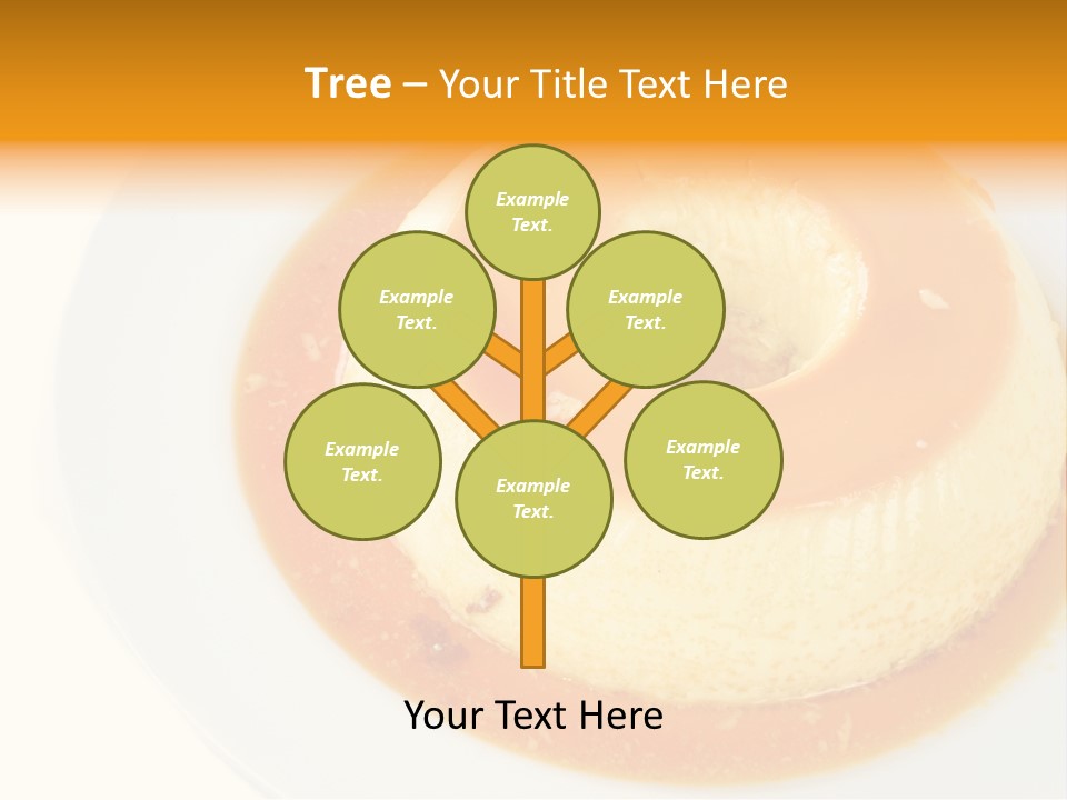 A White Plate Topped With A Pastry Covered In Orange Sauce PowerPoint Template