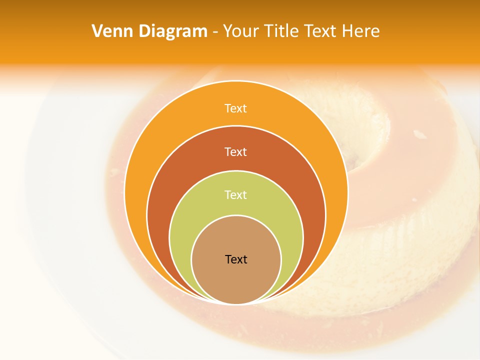A White Plate Topped With A Pastry Covered In Orange Sauce PowerPoint Template