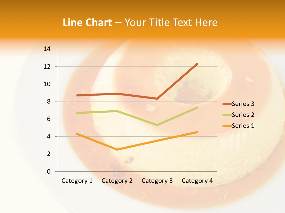 A White Plate Topped With A Pastry Covered In Orange Sauce PowerPoint Template