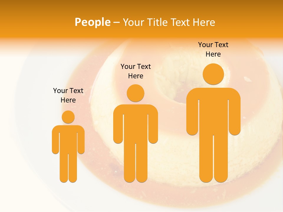 A White Plate Topped With A Pastry Covered In Orange Sauce PowerPoint Template