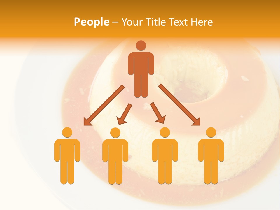 A White Plate Topped With A Pastry Covered In Orange Sauce PowerPoint Template