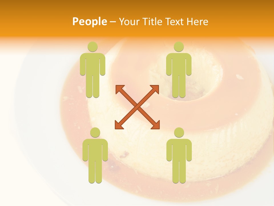 A White Plate Topped With A Pastry Covered In Orange Sauce PowerPoint Template