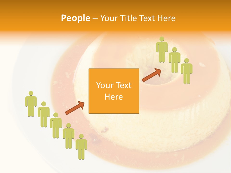A White Plate Topped With A Pastry Covered In Orange Sauce PowerPoint Template