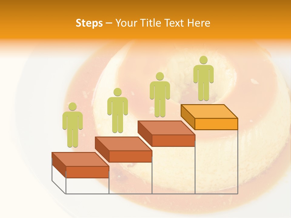 A White Plate Topped With A Pastry Covered In Orange Sauce PowerPoint Template