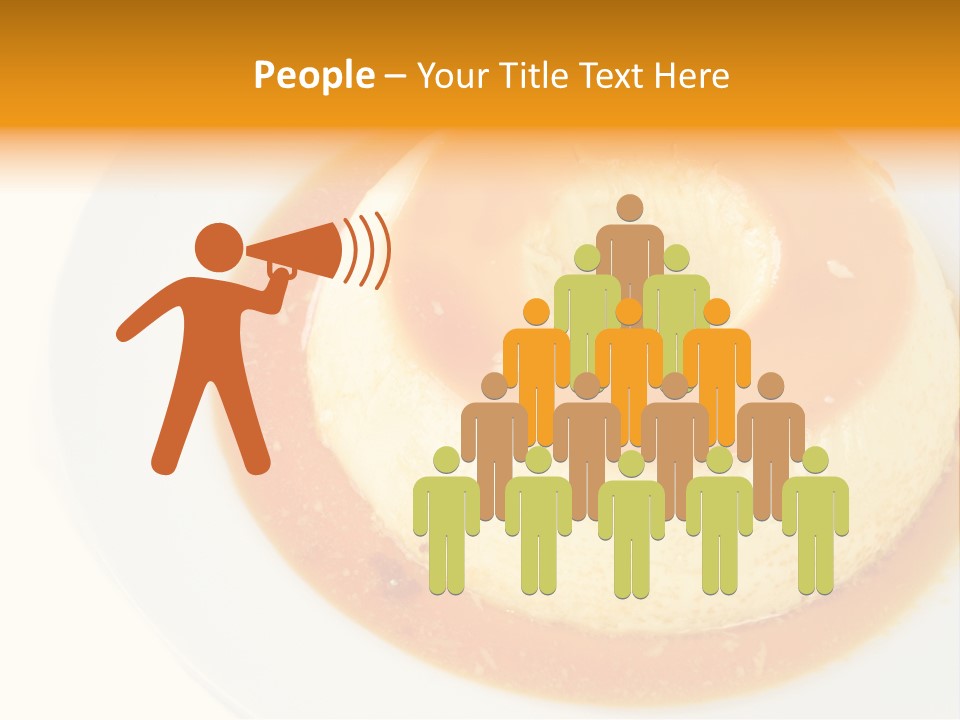 A White Plate Topped With A Pastry Covered In Orange Sauce PowerPoint Template