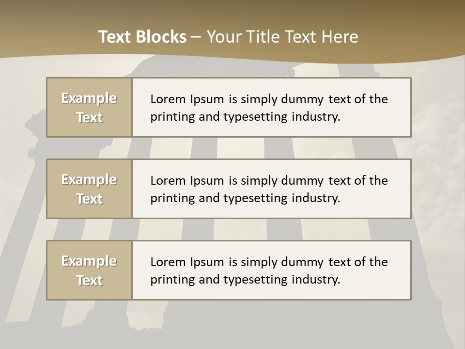 Architectural Structure In The Roman Forum Ruins, Rome, Italy. PowerPoint Template
