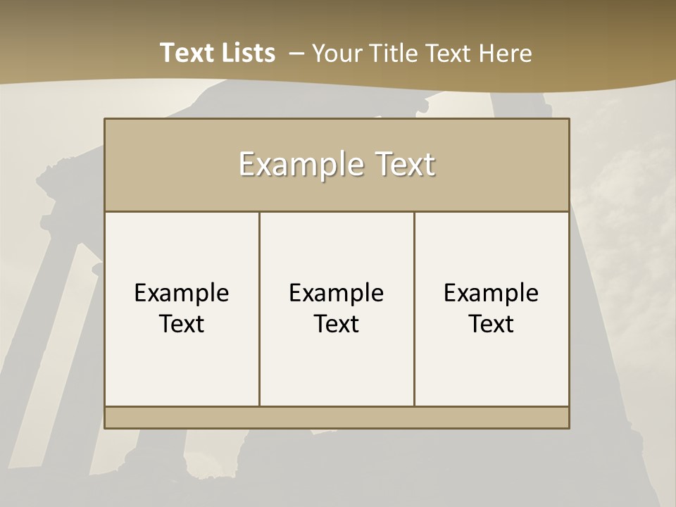 Architectural Structure In The Roman Forum Ruins, Rome, Italy. PowerPoint Template