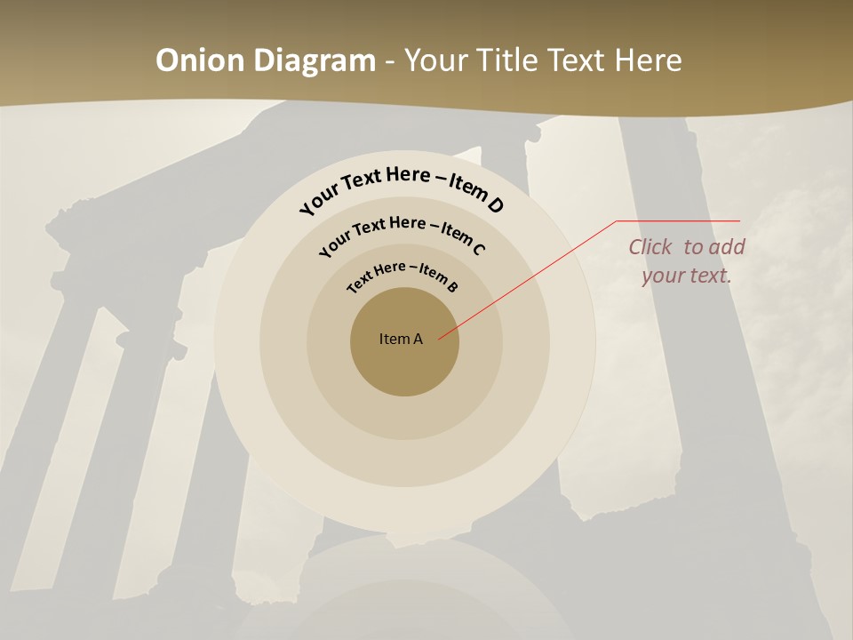 Architectural Structure In The Roman Forum Ruins, Rome, Italy. PowerPoint Template