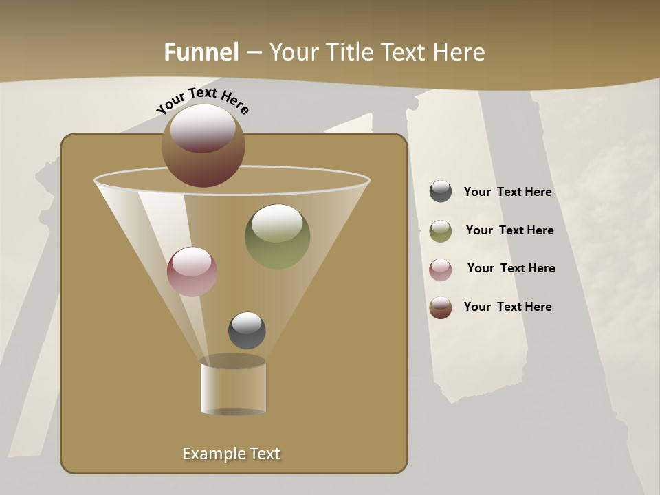 Architectural Structure In The Roman Forum Ruins, Rome, Italy. PowerPoint Template