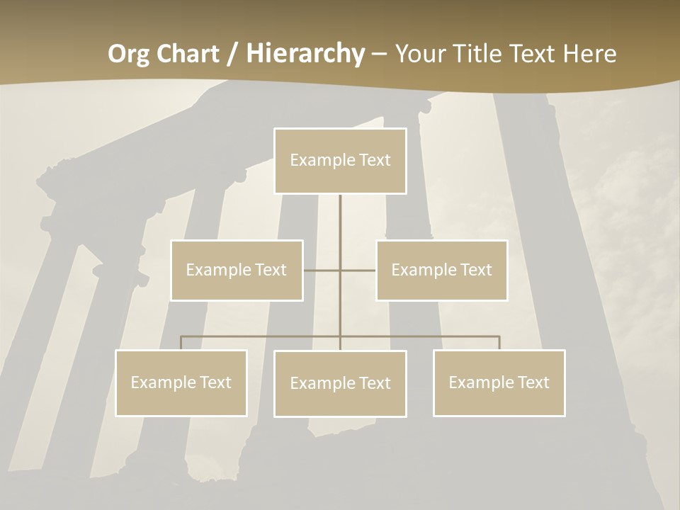 Architectural Structure In The Roman Forum Ruins, Rome, Italy. PowerPoint Template
