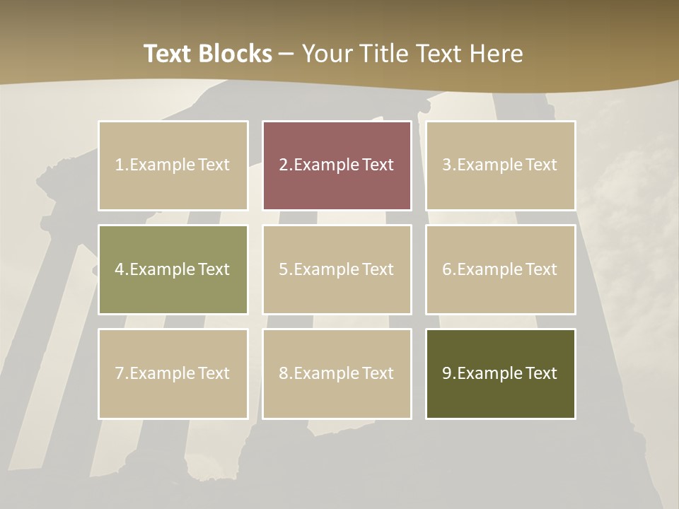 Architectural Structure In The Roman Forum Ruins, Rome, Italy. PowerPoint Template