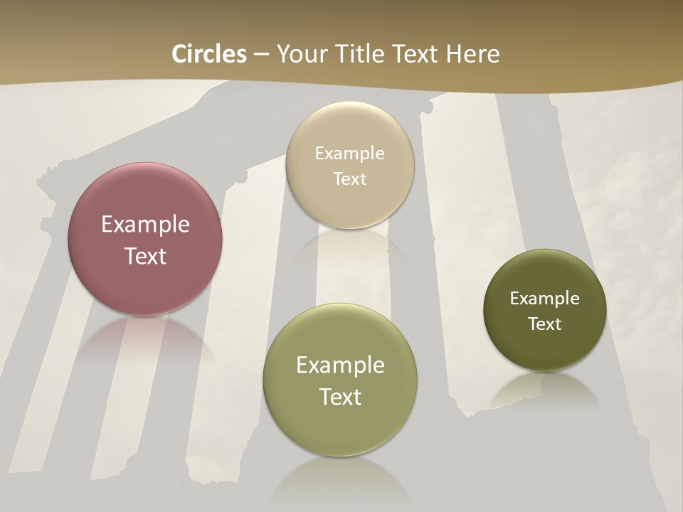 Architectural Structure In The Roman Forum Ruins, Rome, Italy. PowerPoint Template