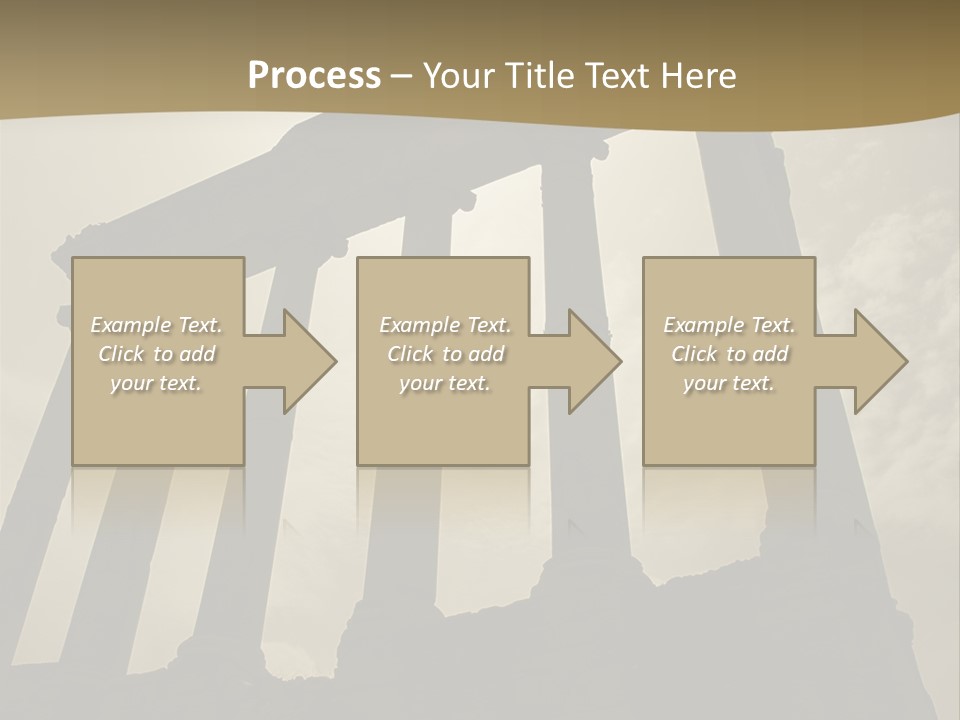 Architectural Structure In The Roman Forum Ruins, Rome, Italy. PowerPoint Template