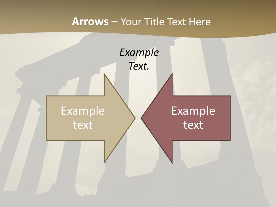 Architectural Structure In The Roman Forum Ruins, Rome, Italy. PowerPoint Template