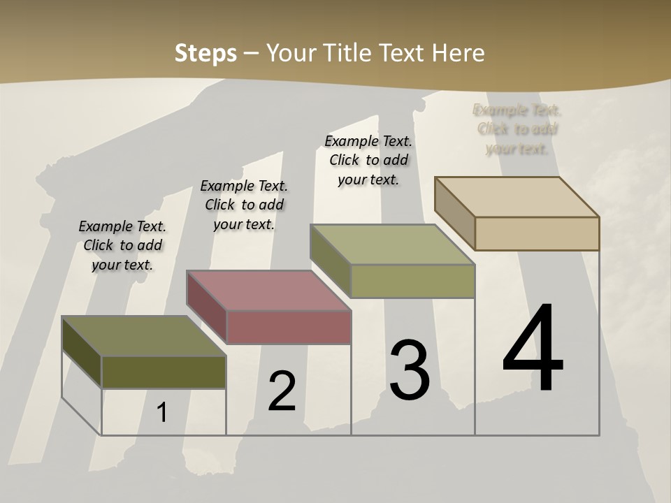 Architectural Structure In The Roman Forum Ruins, Rome, Italy. PowerPoint Template