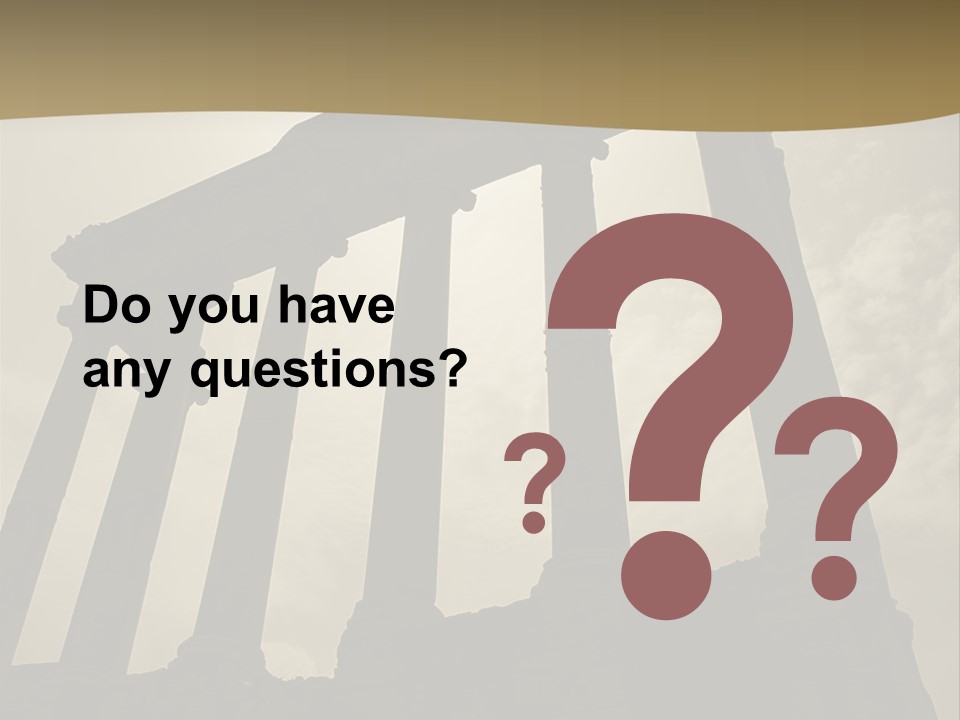 Architectural Structure In The Roman Forum Ruins, Rome, Italy. PowerPoint Template