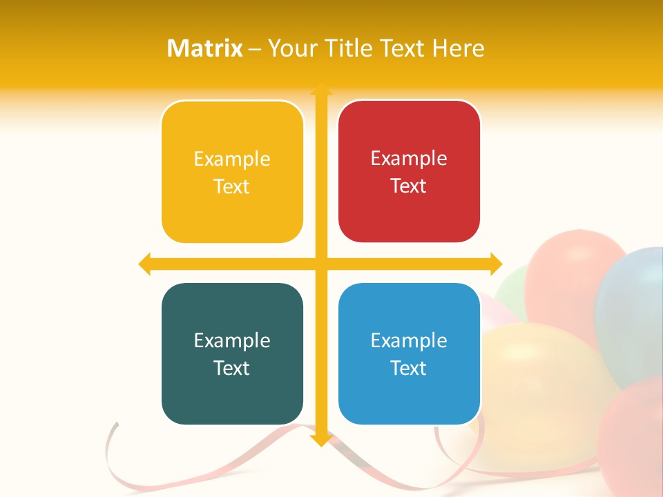 Plenty Of Colorful Balloons On A White Background PowerPoint Template