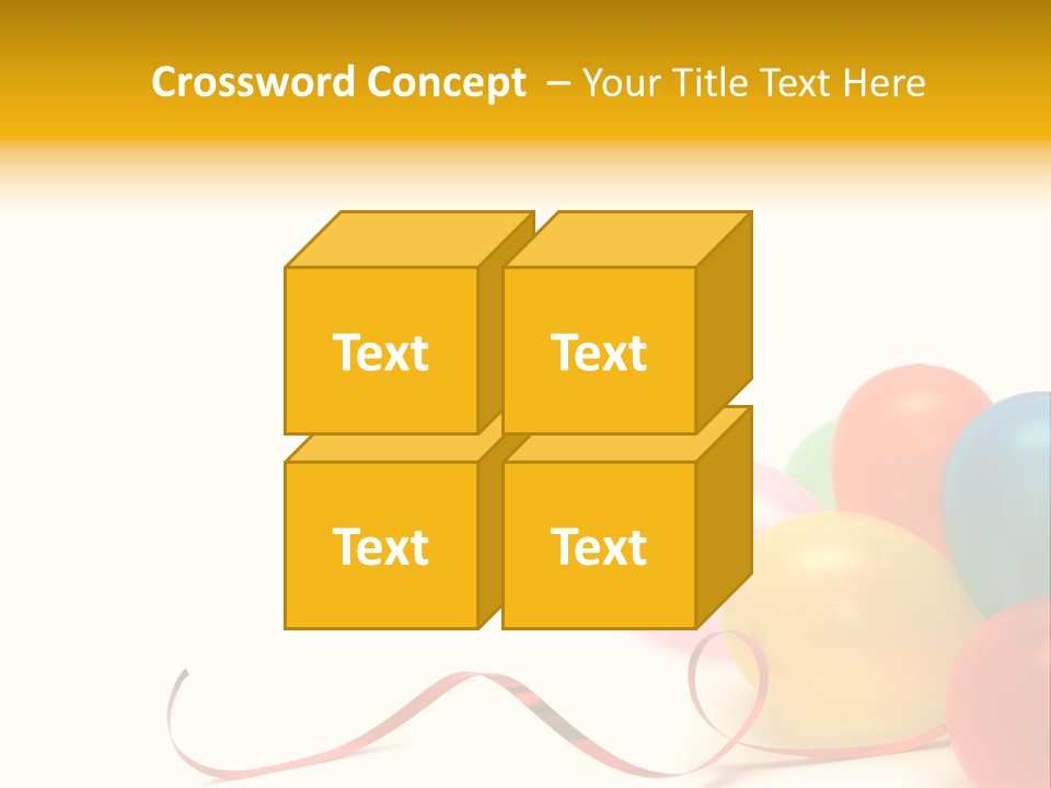 Plenty Of Colorful Balloons On A White Background PowerPoint Template