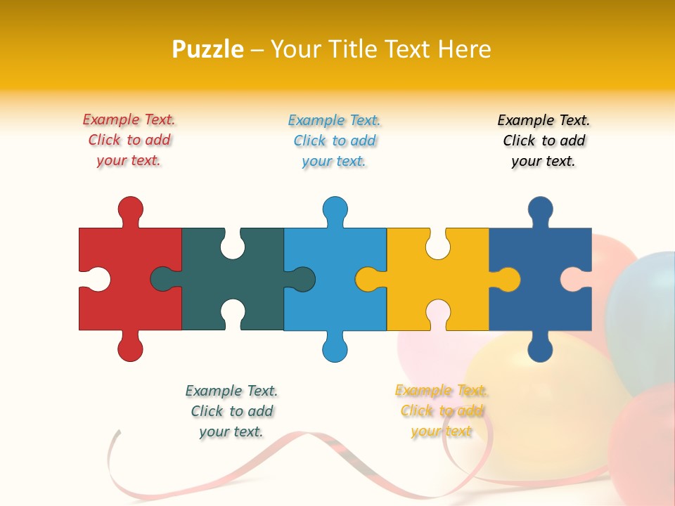 Plenty Of Colorful Balloons On A White Background PowerPoint Template