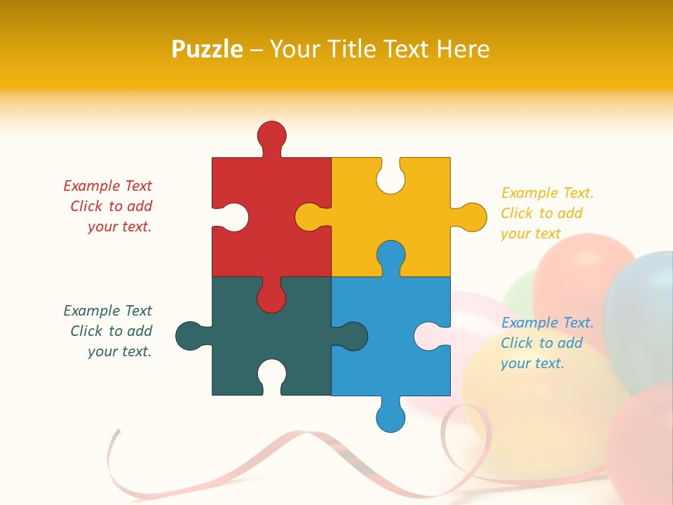 Plenty Of Colorful Balloons On A White Background PowerPoint Template