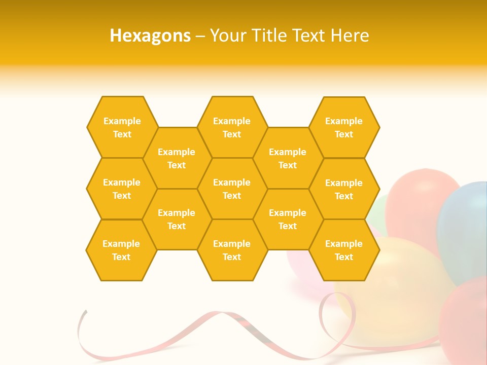 Plenty Of Colorful Balloons On A White Background PowerPoint Template