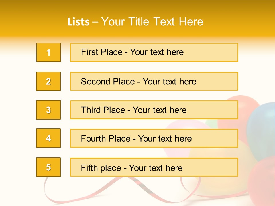 Plenty Of Colorful Balloons On A White Background PowerPoint Template