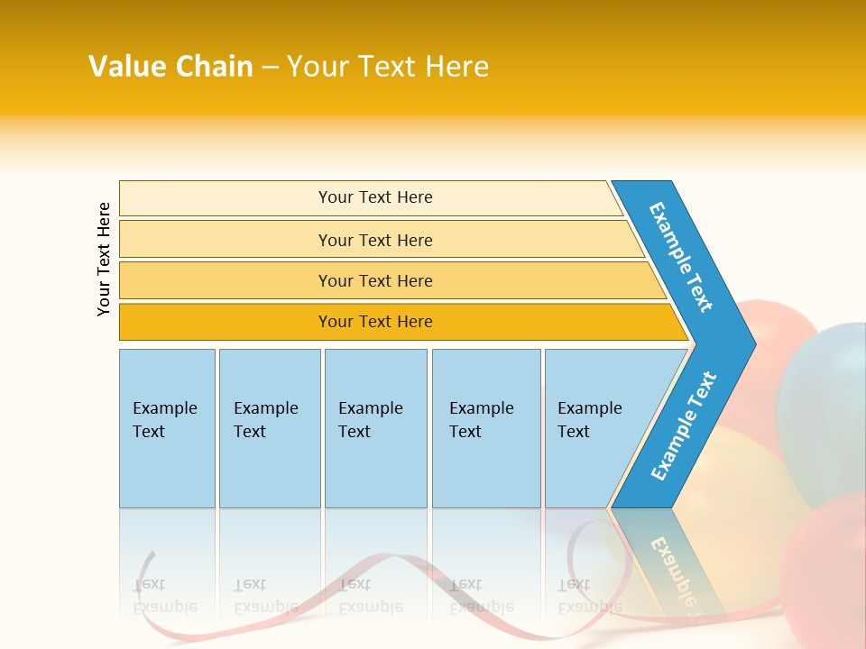 Plenty Of Colorful Balloons On A White Background PowerPoint Template