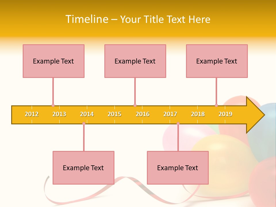 Plenty Of Colorful Balloons On A White Background PowerPoint Template