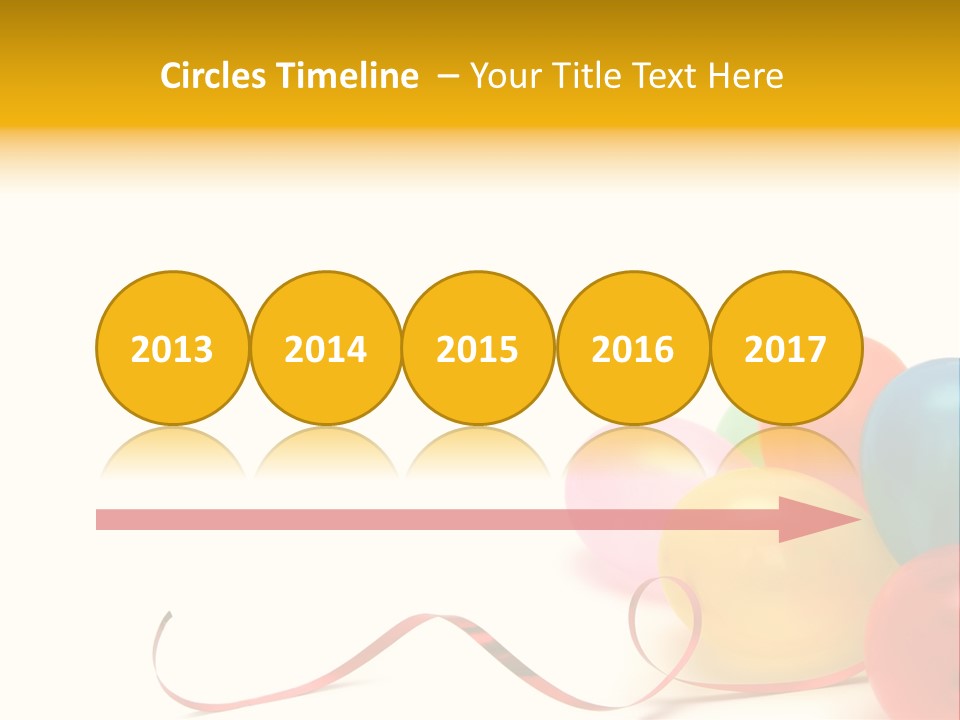 Plenty Of Colorful Balloons On A White Background PowerPoint Template