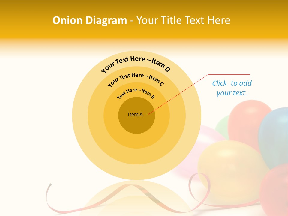 Plenty Of Colorful Balloons On A White Background PowerPoint Template