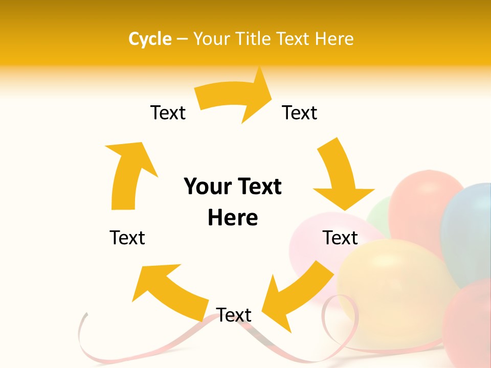 Plenty Of Colorful Balloons On A White Background PowerPoint Template