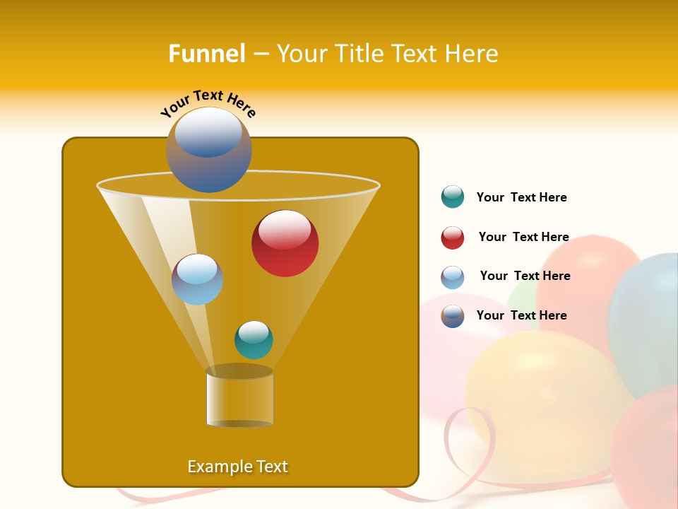 Plenty Of Colorful Balloons On A White Background PowerPoint Template