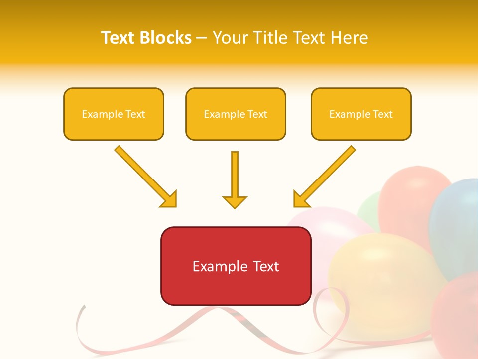 Plenty Of Colorful Balloons On A White Background PowerPoint Template