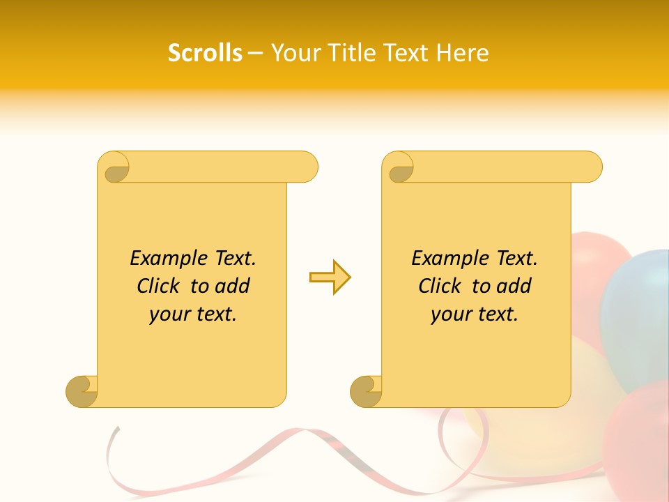 Plenty Of Colorful Balloons On A White Background PowerPoint Template