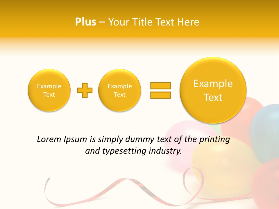 Plenty Of Colorful Balloons On A White Background PowerPoint Template