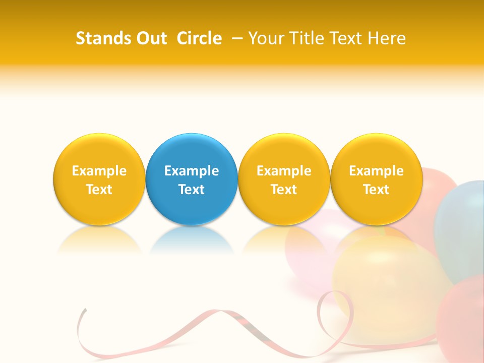 Plenty Of Colorful Balloons On A White Background PowerPoint Template