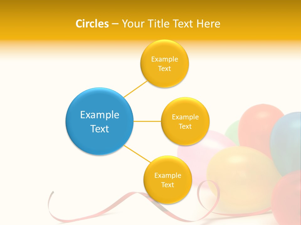 Plenty Of Colorful Balloons On A White Background PowerPoint Template