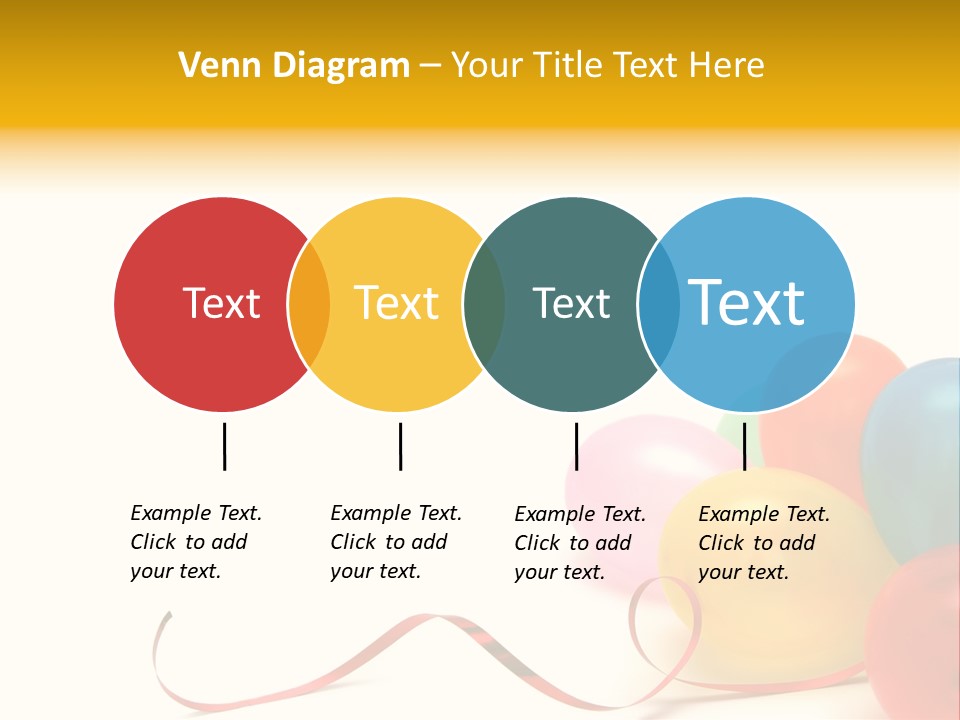 Plenty Of Colorful Balloons On A White Background PowerPoint Template