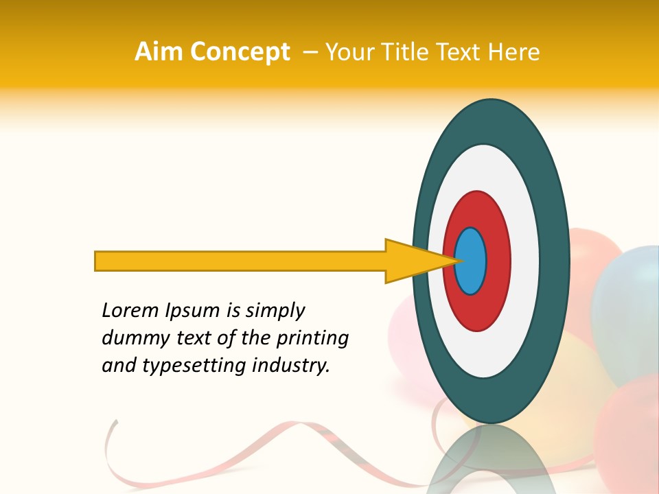 Plenty Of Colorful Balloons On A White Background PowerPoint Template